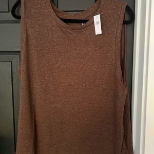 NWT GAP Linen-Blend Shell Tank Top L